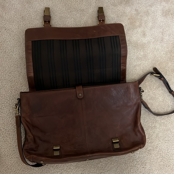 Frye Bags Frye Logan Top Handle Bag Briefcase Cognac Mens Like New